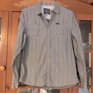 EUC Buffalo David Bitton Striped Button Down Shirt